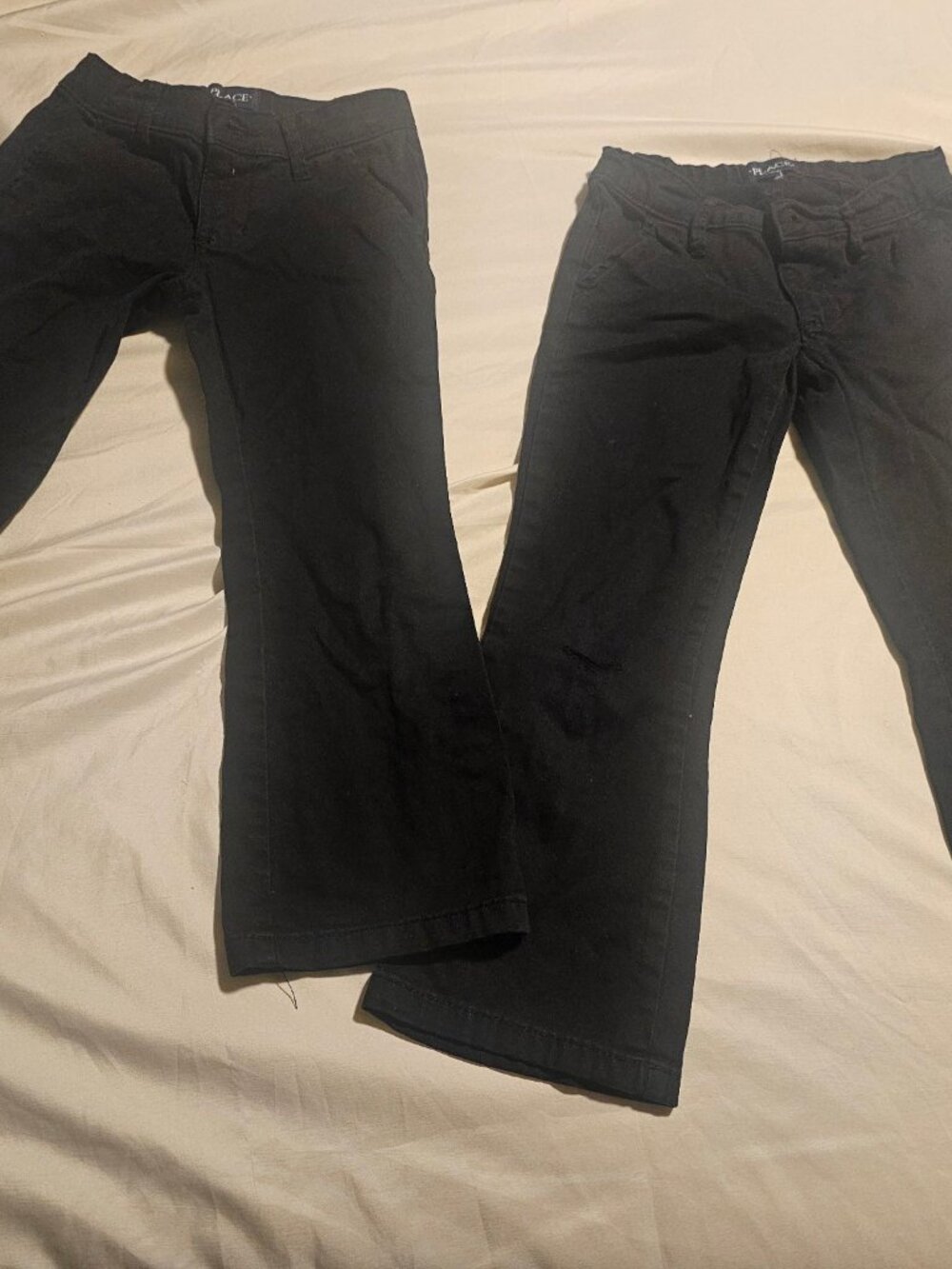 The Childrens Place Girls Uniform Pants Size 5 Black Lot Of 2 Bootcut